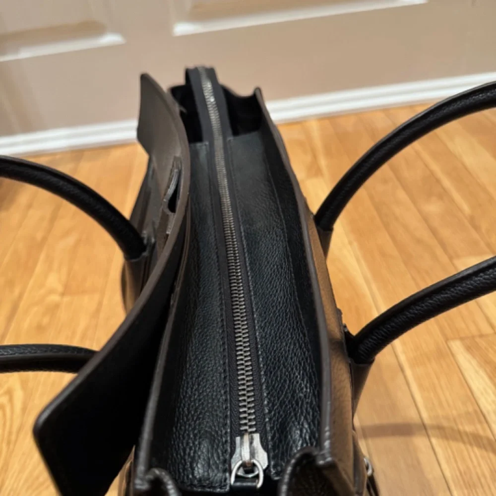 CELINE MINI LUGGAGE BAG - Drummed Calfskin Leather - Black - Picture 5 of 16